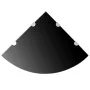 Corner shelves 2 pcs chrome supports black glass 45x45 cm by vidaXL, Shelves and shelves - Ref: Foro24-3051597, Price: 54,24 ...