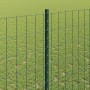 Reja con postes Verde 1.4 x 10 m Acero