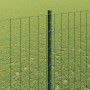 Reja con postes Verde 1.5 x 10 m Acero