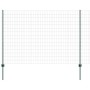 Reja con postes Verde 1.5 x 10 m Acero