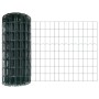 Reja con postes Verde 0.6 x 10 m Acero