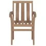 Garden chairs 2 units with gray cushions teak wood by vidaXL, Garden chairs - Ref: Foro24-3062209, Price: 261,08 €, Discount: %
