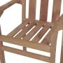 Garden chairs 2 units with gray cushions teak wood by vidaXL, Garden chairs - Ref: Foro24-3062209, Price: 261,08 €, Discount: %