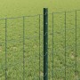 Reja con postes Verde 0.8 x 10 m Acero