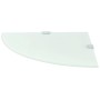 Corner shelves 2 units chrome supports white glass 25x25 cm by vidaXL, Shelves and shelves - Ref: Foro24-3051598, Price: 24,5...