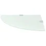 Corner shelves 2 units chrome supports white glass 25x25 cm by vidaXL, Shelves and shelves - Ref: Foro24-3051598, Price: 26,2...