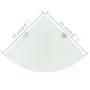 Corner shelves 2 units chrome supports white glass 25x25 cm by vidaXL, Shelves and shelves - Ref: Foro24-3051598, Price: 26,2...