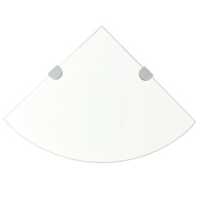 2 Stk. Eckregale mit Chromglasstützen 35x35 cm von vidaXL, Regale und Regale - Ref: Foro24-3051593, Preis: 32,56 €, Rabatt: %