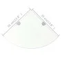 2 Stk. Eckregale mit Chromglasstützen 35x35 cm von vidaXL, Regale und Regale - Ref: Foro24-3051593, Preis: 31,88 €, Rabatt: %