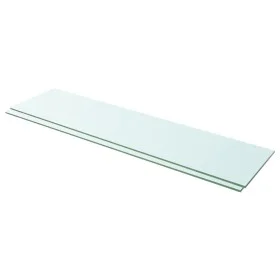 2 units of shelves with transparent glass panel 100x25 cm by vidaXL, Shelves and shelves - Ref: Foro24-3051585, Price: 51,58 ...