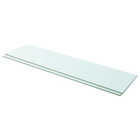 Estantes 2 unidades panel de vidrio transparente 100x25 cm de vidaXL, Estantes y estanterías - Ref: Foro24-3051585, Precio: 5...