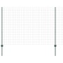 Reja con postes Verde 1.5 x 10 m Acero