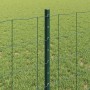 Reja con postes Verde 0.8 x 10 m Acero