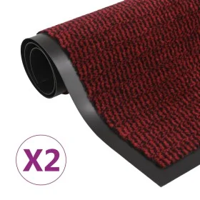 Rechteckige Eingangsmatten mit Knoten 2 Stück rot 40x60 cm von vidaXL, Fußmatten - Ref: Foro24-3051603, Preis: 25,00 €, Rabat...