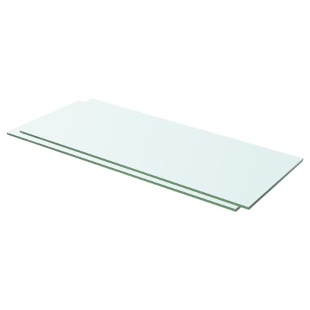 Shelves 2 units with transparent glass panel 60x20 cm by vidaXL, Shelves and shelves - Ref: Foro24-3051564, Price: 33,32 €, D...