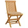 Gartensessel 4 Stück Massivholz Teak mit beigen Kissen von vidaXL, Gartenstühle - Ref: Foro24-3062586, Preis: 246,26 €, Rabat...