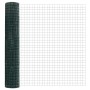 Reja con postes Verde 1.5 x 10 m Acero