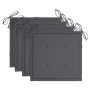 Gartenstühle 3 Stück Teakholz mit anthrazitgrauen Kissen von vidaXL, Gartenstühle - Ref: Foro24-3062514, Preis: 246,28 €, Rab...
