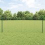Reja con postes Verde 0.8 x 25 m Acero
