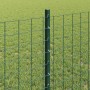 Reja con postes Verde 0.8 x 25 m Acero