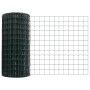 Reja con postes Verde 0.8 x 25 m Acero