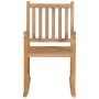 Solid Teak Wood Rocking Chair with Cream Cushion by vidaXL, Garden chairs - Ref: Foro24-3062759, Price: 162,96 €, Discount: %