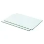 Shelves 2 units transparent glass panel 50x25 cm by vidaXL, Shelves and shelves - Ref: Foro24-3051560, Price: 33,12 €, Discou...