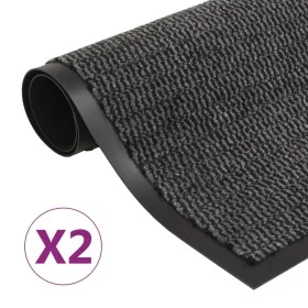 Rechteckige Eingangsteppiche mit 2 Stück Knoten in Grau, 60x90 cm. von vidaXL, Fußmatten - Ref: Foro24-3051605, Preis: 36,19 ...