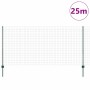Reja con postes Verde 1.2 x 25 m Acero