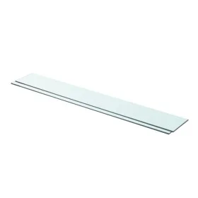 Shelves 2 units transparent glass panel 90x12 cm by vidaXL, Shelves and shelves - Ref: Foro24-3051577, Price: 27,70 €, Discou...