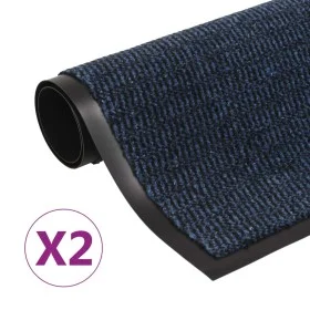 Rechteckige Eingangsmatten mit Knoten 2 Stück blau 120x180cm von vidaXL, Fußmatten - Ref: Foro24-3051620, Preis: 107,68 €, Ra...