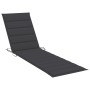 Liege mit Tisch und Kissen aus massivem Teakholz von vidaXL, Liegen - Ref: Foro24-3063021, Preis: 299,23 €, Rabatt: %
