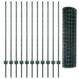 Reja con postes Verde 1.2 x 25 m Acero