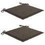Set de bistró 3 pzas con cojines gris taupé madera maciza teca by vidaXL, Garden sets - Ref: Foro24-3063233, Price: 200,47 €,...