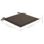 Set de bistró 3 pzas con cojines gris taupé madera maciza teca by vidaXL, Garden sets - Ref: Foro24-3063233, Price: 200,47 €,...