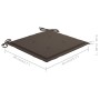 Set de bistró 3 pzas con cojines gris taupé madera maciza teca by vidaXL, Garden sets - Ref: Foro24-3063233, Price: 193,16 €,...