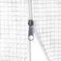 Greenhouse with white steel structure 96 m² 24x4x2 m by vidaXL, Greenhouses - Ref: Foro24-3188082, Price: 980,21 €, Discount: %