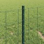 Reja con postes Verde 0.4 x 25 m Acero