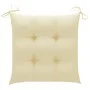 Garden chairs 3 units teak wood with cream white cushions by vidaXL, Garden chairs - Ref: Foro24-3062531, Price: 234,16 €, Di...
