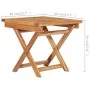Lounger with solid teak wood table and cushion by vidaXL, Loungers - Ref: Foro24-3063029, Price: 315,79 €, Discount: %