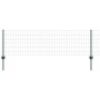 Reja con postes Verde 0.6 x 50 m Acero