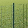 Reja con postes Verde 0.8 x 10 m Acero