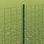 Reja con postes Verde 1.4 x 10 m Acero