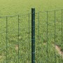 Reja con postes Verde 0.4 x 25 m Acero