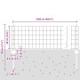Reja con postes Verde 0.4 x 25 m Acero