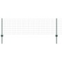 Reja con postes Verde 0.6 x 25 m Acero