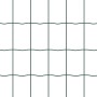 Reja con postes Verde 0.6 x 25 m Acero