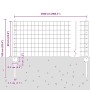 Reja con postes Verde 0.6 x 25 m Acero