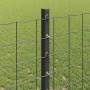 Reja con postes Gris 1.2 x 10 m Acero