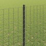 Reja con postes Gris 1.4 x 10 m Acero